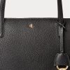 Genți de tote Keaton din imitație de piele Ralph Lauren pentru femei negre