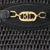 Genți de tote mici Daphney de paie Ralph Lauren negre pentru femei