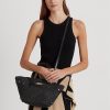 Genți de tote mici Daphney de paie Ralph Lauren negre pentru femei