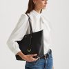 Genți de tote mici din piele sintetică Ralph Lauren pentru femei negre