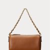 Genți de umăr Emelia mici, Ralph Lauren, din piele Nappa, Lauren Tan Genți de umăr Emelia mici, Ralph Lauren, din piele Nappa, Lauren Tan