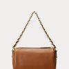 Genți de umăr Emelia mici, Ralph Lauren, din piele Nappa, Lauren Tan Genți de umăr Emelia mici, Ralph Lauren, din piele Nappa, Lauren Tan