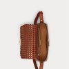 Genți de umăr Maddy mici din piele împletită Ralph Lauren Lauren Tan Genți de umăr Maddy mici din piele împletită Ralph Lauren Lauren Tan