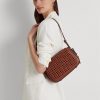 Genți de umăr Maddy mici din piele împletită Ralph Lauren Lauren Tan Genți de umăr Maddy mici din piele împletită Ralph Lauren Lauren Tan