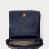 Genți de umăr medii din piele Nappa matlasată Ralph Lauren pentru femei, rafinate bleumarin Genți de umăr medii din piele Nappa matlasată Ralph Lauren pentru femei, rafinate bleumarin