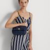 Genți de umăr medii din piele Nappa matlasată Ralph Lauren pentru femei, rafinate bleumarin Genți de umăr medii din piele Nappa matlasată Ralph Lauren pentru femei, rafinate bleumarin