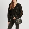 Genți de umăr medii din piele Nappa Ralph Lauren pentru femei negre Genți de umăr medii din piele Nappa Ralph Lauren pentru femei negre