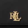 Genți de umăr medii din piele Ralph Lauren pentru femei negre Genți de umăr medii din piele Ralph Lauren pentru femei negre