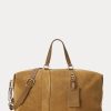 Genți duffle din piele de căprioară vițel Ralph Lauren Welington pentru bărbați kaki Genți duffle din piele de căprioară vițel Ralph Lauren Welington pentru bărbați kaki