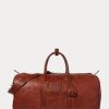 Genți duffle din piele Ralph Lauren Heritage pentru bărbați, ciocolată Genți duffle din piele Ralph Lauren Heritage pentru bărbați, ciocolată