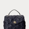 Genți ghiozdan Farrah medii din piele matlasată Ralph Lauren, rafinate, bleumarin Genți ghiozdan Farrah medii din piele matlasată Ralph Lauren, rafinate, bleumarin