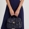 Genți ghiozdan Farrah medii din piele matlasată Ralph Lauren, rafinate, bleumarin Genți ghiozdan Farrah medii din piele matlasată Ralph Lauren, rafinate, bleumarin