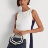 Genți ghiozdan farrah medii din piele Nappa Ralph Lauren pentru femei bleumarin