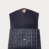 Genți ghiozdan farrah medii din piele Nappa Ralph Lauren pentru femei bleumarin