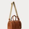 Genți ghiozdan Kaden medii din piele cu imprimare Ralph Lauren Lauren Tan/Buff Genți ghiozdan Kaden medii din piele cu imprimare Ralph Lauren Lauren Tan/Buff