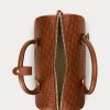 Genți ghiozdan Kaden medii din piele cu imprimare Ralph Lauren Lauren Tan/Buff Genți ghiozdan Kaden medii din piele cu imprimare Ralph Lauren Lauren Tan/Buff