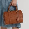 Genți ghiozdan Kaden medii din piele cu imprimare Ralph Lauren Lauren Tan/Buff Genți ghiozdan Kaden medii din piele cu imprimare Ralph Lauren Lauren Tan/Buff