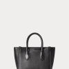 Genți ghiozdan Mini Sloane din piele Ralph Lauren pentru femei negre