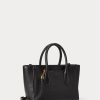 Genți ghiozdan Mini Sloane din piele Ralph Lauren pentru femei negre