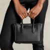 Genți ghiozdan Mini Sloane din piele Ralph Lauren pentru femei negre