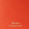 Genți găleți Bellport mici din piele Ralph Lauren, portocaliu apus de soare