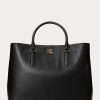 Genți Marcy Mary Ralph Lauren din piele pentru femei negre
