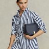 Genți Ralph Lauren Polo ID din piele pentru femei Midnight Navy Genți Ralph Lauren Polo ID din piele pentru femei Midnight Navy