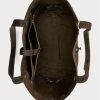 Genți tote din piele Ralph Lauren maro pentru bărbați