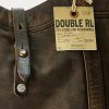 Genți tote din piele Ralph Lauren pentru femei negre peste maro