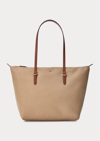 Genți tote mici din nailon Ralph Lauren pentru femei Clay