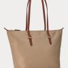 Genți tote mici din nailon Ralph Lauren pentru femei Clay