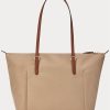Genți tote mici din nailon Ralph Lauren pentru femei Clay