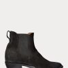 Ghete Chelsea din piele intoarsa Plainview Ralph Lauren neagra pentru barbati Ghete Chelsea din piele intoarsa Plainview Ralph Lauren neagra pentru barbati