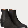 Ghete Chelsea din piele intoarsa Plainview Ralph Lauren neagra pentru barbati Ghete Chelsea din piele intoarsa Plainview Ralph Lauren neagra pentru barbati