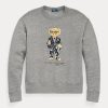 Gri închis pentru femei Ralph Lauren Polo Bear Fleece Crewneck Hanorac Gri închis pentru femei Ralph Lauren Polo Bear Fleece Crewneck Hanorac