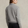 Gri închis pentru femei Ralph Lauren Polo Bear Fleece Crewneck Hanorac Gri închis pentru femei Ralph Lauren Polo Bear Fleece Crewneck Hanorac