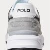 Gri pentru bărbați Ralph Lauren Jogger Suede & Adidași din plasă Gri pentru bărbați Ralph Lauren Jogger Suede & Adidași din plasă