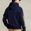 Hanocă cu capotă pentru bărbați Ralph Lauren Polo Sport Fleece bleumarin