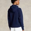 Hanocă cu capota cu fermoar complet din lână Ralph Lauren bleumarin pentru femei Hanocă cu capota cu fermoar complet din lână Ralph Lauren bleumarin pentru femei