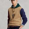 Hanocă cu glugă din lână color-blocate Ralph Lauren Polo Bear pentru bărbați