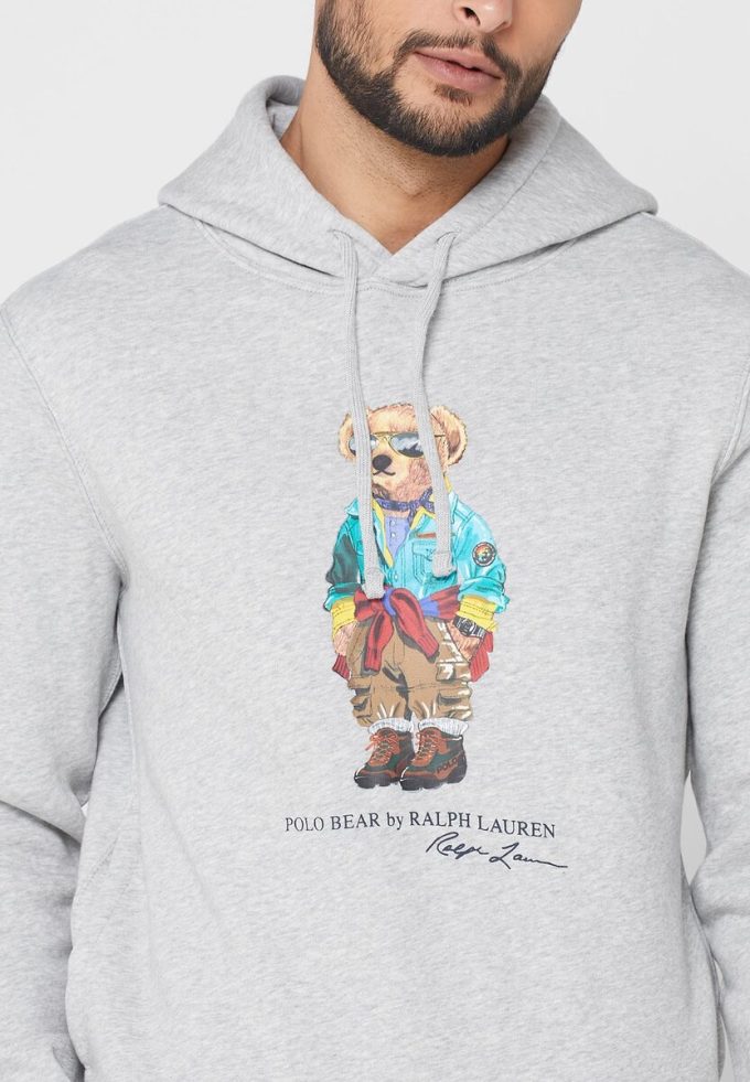 Hanocă gri pentru bărbați cu imprimeu Ralph Lauren