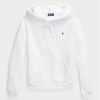 Hanorac alb din fleece Ralph Lauren pentru femei Hanorac alb din fleece Ralph Lauren pentru femei