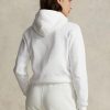 Hanorac alb din fleece Ralph Lauren pentru femei Hanorac alb din fleece Ralph Lauren pentru femei