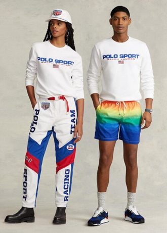 Hanorac alb Ralph Lauren Polo Sport Fleece pentru bărbați