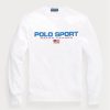 Hanorac alb Ralph Lauren Polo Sport Fleece pentru bărbați Hanorac alb Ralph Lauren Polo Sport Fleece pentru bărbați