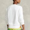 Hanorac alb Ralph Lauren Polo Sport Fleece pentru bărbați Hanorac alb Ralph Lauren Polo Sport Fleece pentru bărbați