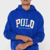 Hanorac albastru cu logo Ralph Lauren pentru bărbați