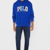 Hanorac albastru cu logo Ralph Lauren pentru bărbați