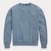 Hanorac albastru pentru femei Ralph Lauren din bumbac organic Hanorac albastru pentru femei Ralph Lauren din bumbac organic