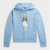 Hanorac albastru pentru femei Ralph Lauren Polo Bear Fleece